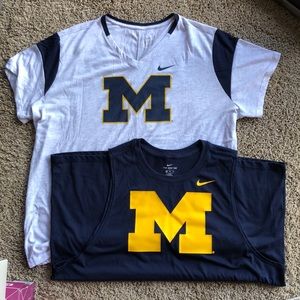 Set of 2 Nike Univ of Michigan Tops Tank XXL